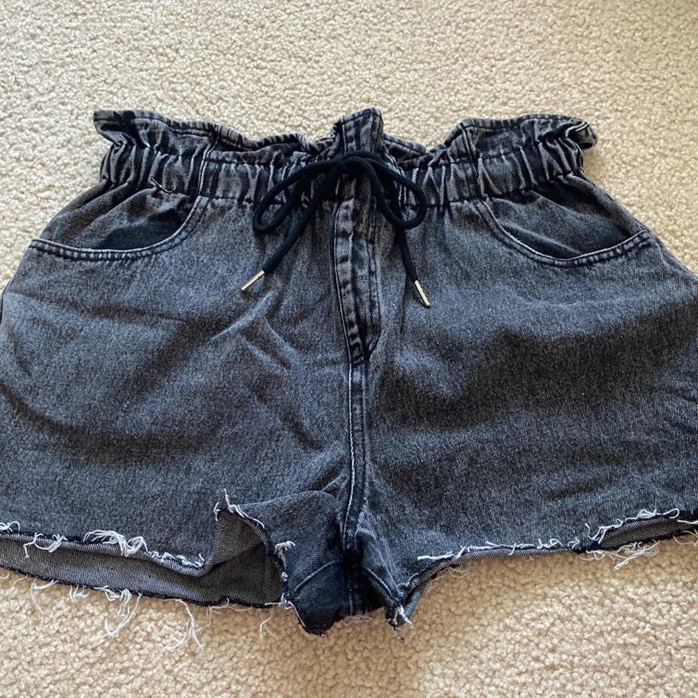 Wild Fable Denim Paper Bag waist shorts
